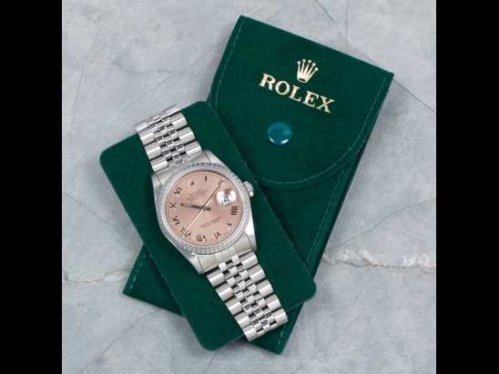 Rolex Datejust 36 Rosa Jubilé Pink Flamingo Roman  Watch  16220 